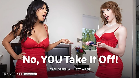 Busty shemale fucks a mature latina and gets pounded